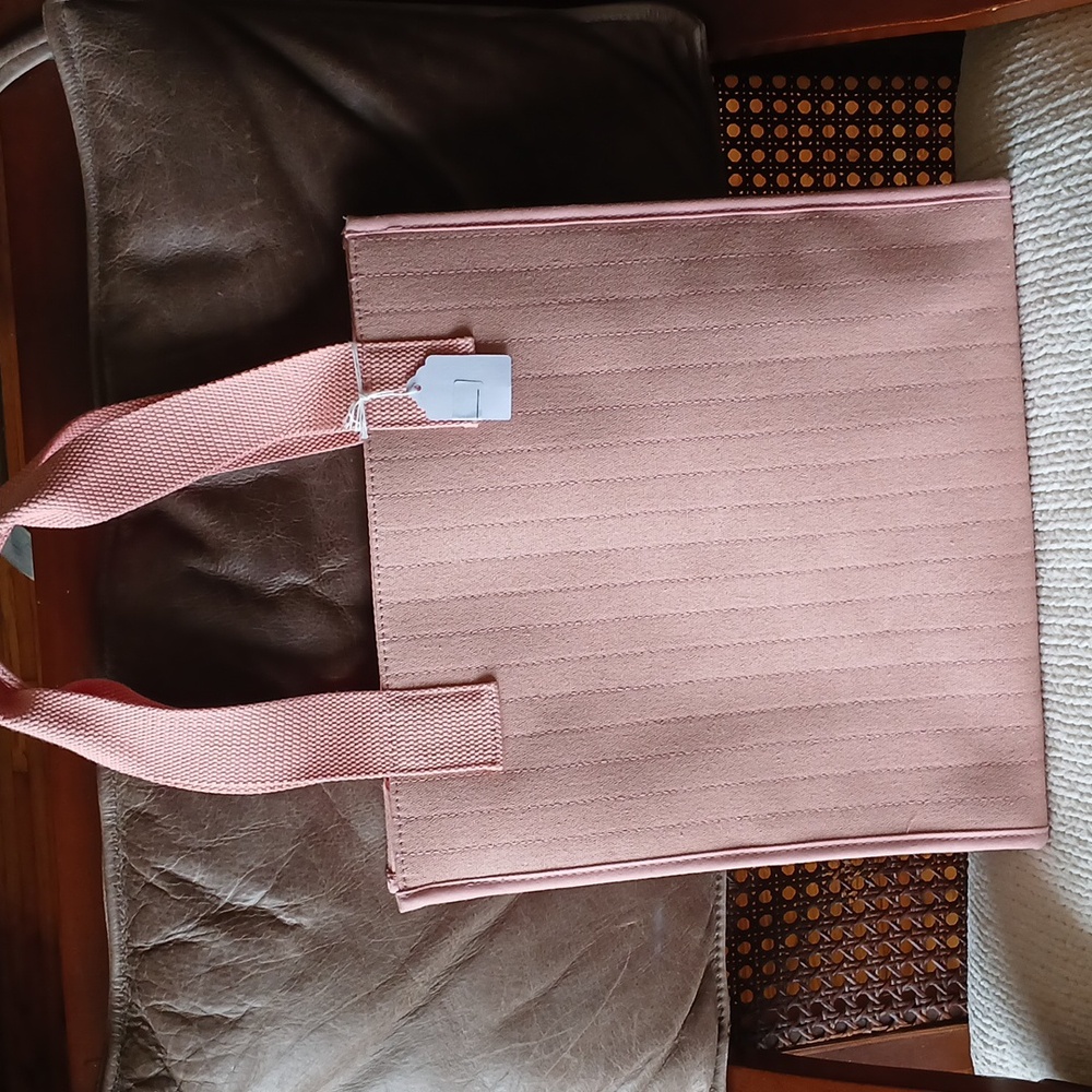 Oscar de la Renta Pink Tote Bag - Picture 2 of 7